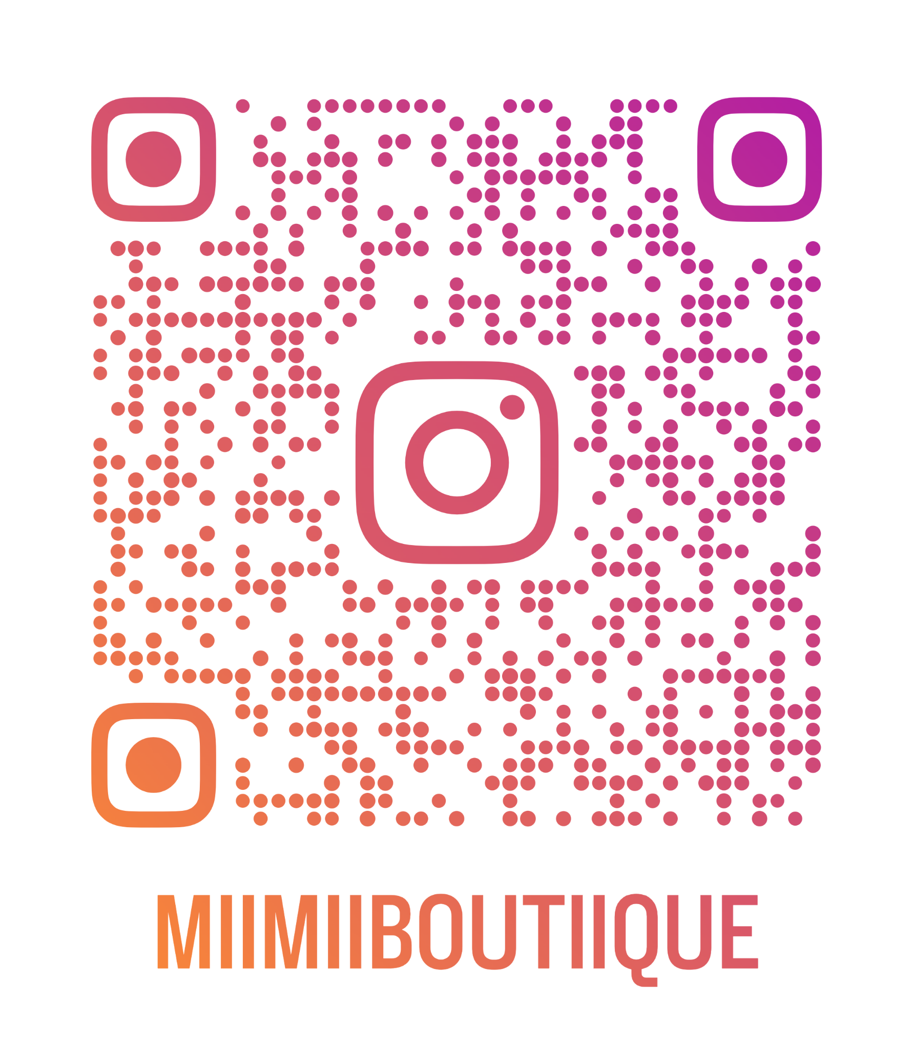 Código QR del Instagram de Mimi Boutique